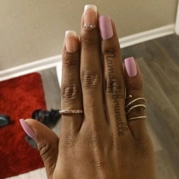 2/$16 Rhinestone Pink Press On Nails - Picture 5 of 13